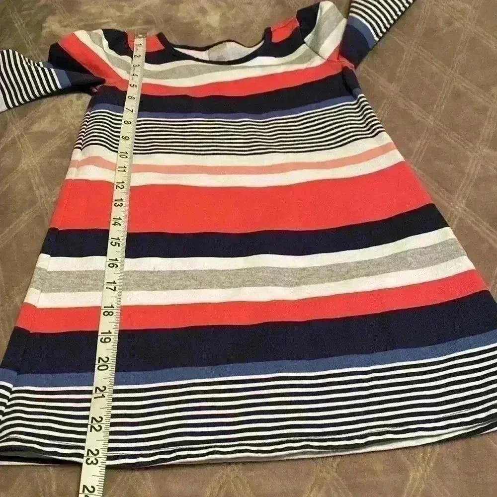 Gymboree Girls Striped Long Sleeve Dress Size 6.